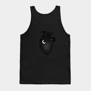 Celestial Heart anatomical heart Tank Top